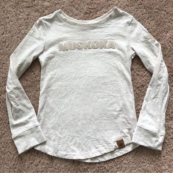 Canadiana Muskoka Shirt Girls Small Gray‎ Long Sleeve - Picture 1 of 8